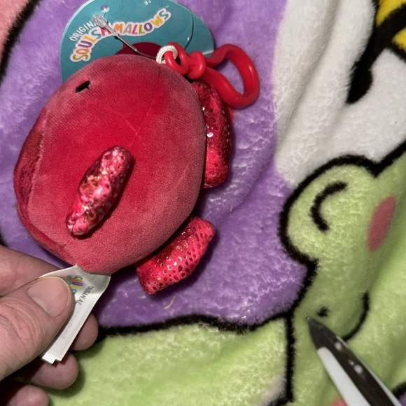 Barella the beta fish squishmallow clip NWT - Picture 6 of 6